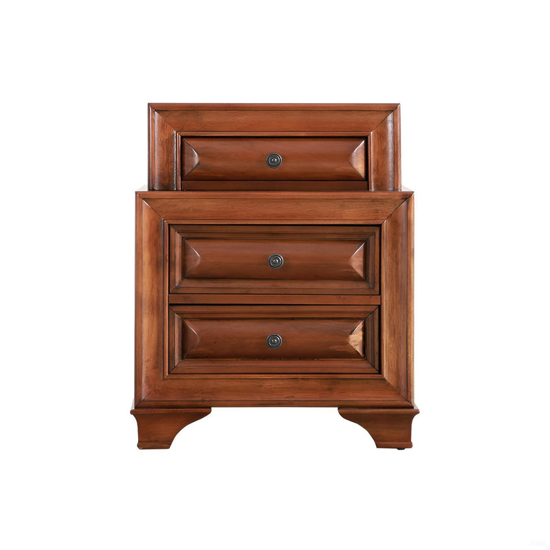 Storage Nightstand - Oak