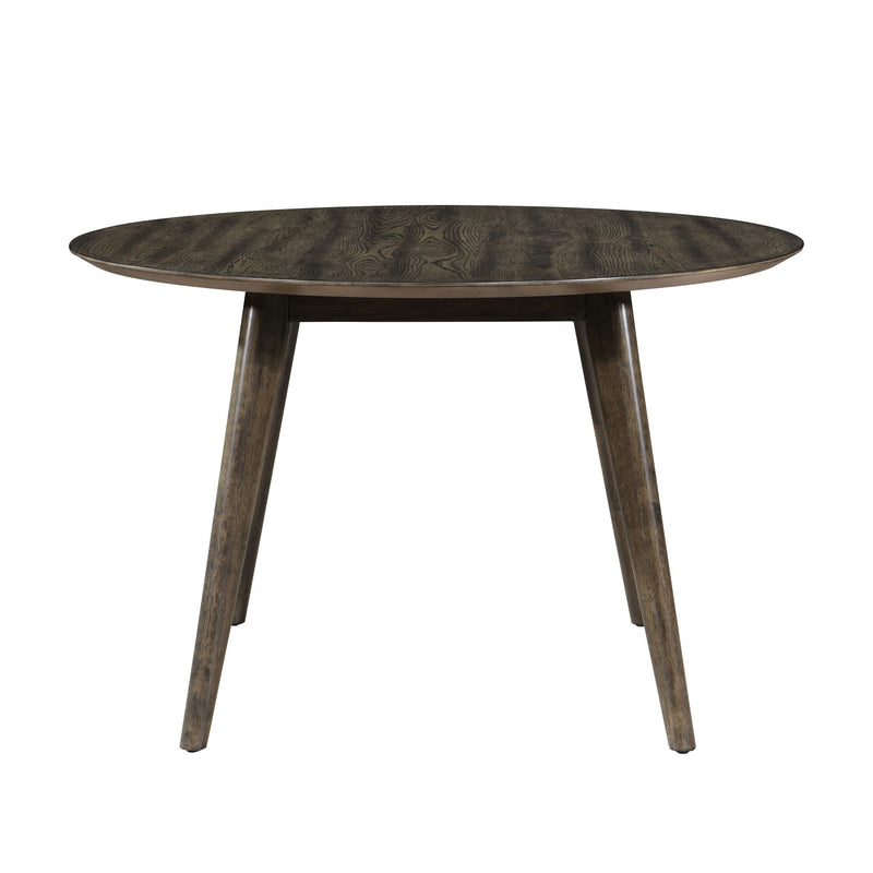 Rex - 48" Round Dining Table - Walnut Brown