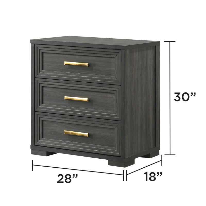 Colorado - Nightstand, Bedside Storage With Smooth Gliding Drawers