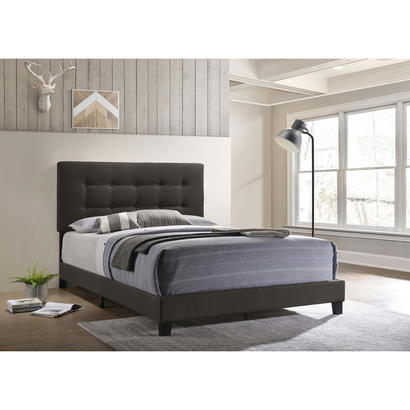 Tufted Panel Bed With Modern Upholstered Design