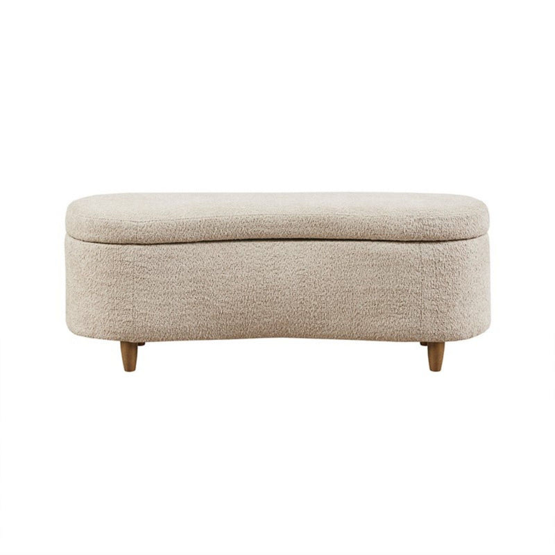 Bailey - Flip Top Storage Bench - Taupe
