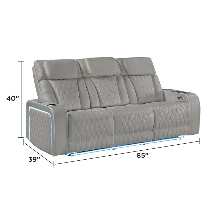 Electra - Power Reclining Set With Power Headrests, Massage And LED Lighting