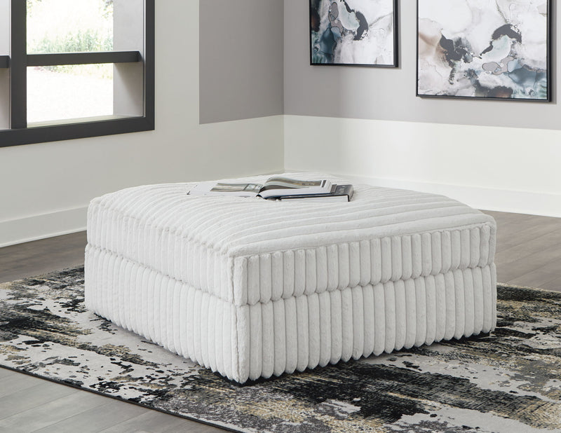 Stupendous - Oversized Accent Ottoman - Alloy