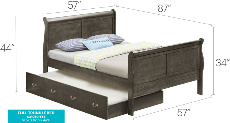 Elegant Trundle Bed With Timeless Charm