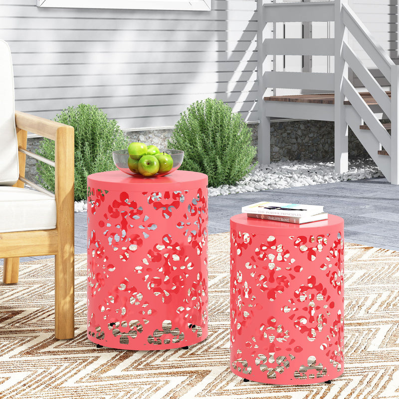 Outdoor Metal Modern Design End Table