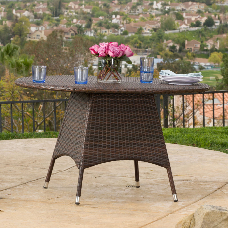 Corsica - Round Dining Table - Brown