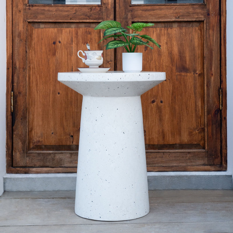 Terrazzo - Outdoor Side Table - White