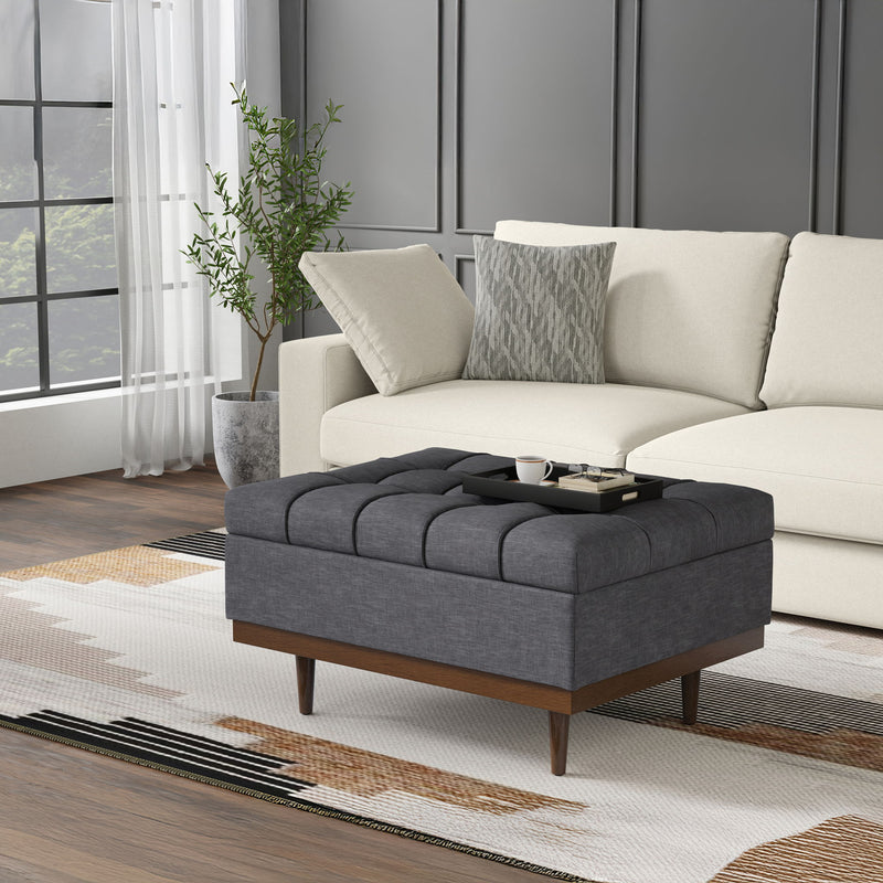 Mariah - Upholstered Lift Top Table Storage Ottoman