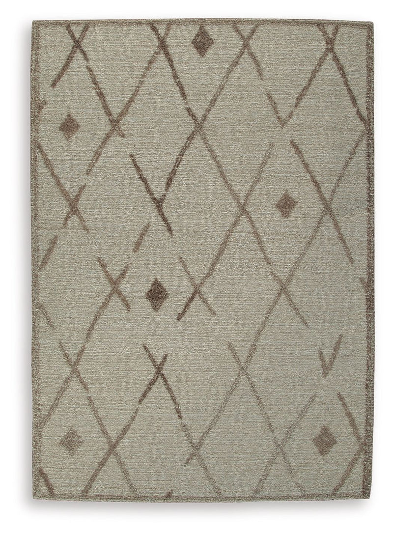 Guyford - 5' x 7' Rug - Beige / Brown