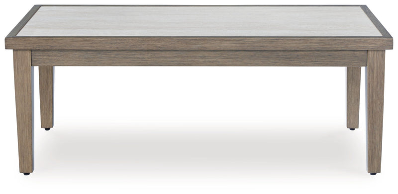 Rainier Ranch - Rectangular Cocktail Table - Brown / Beige