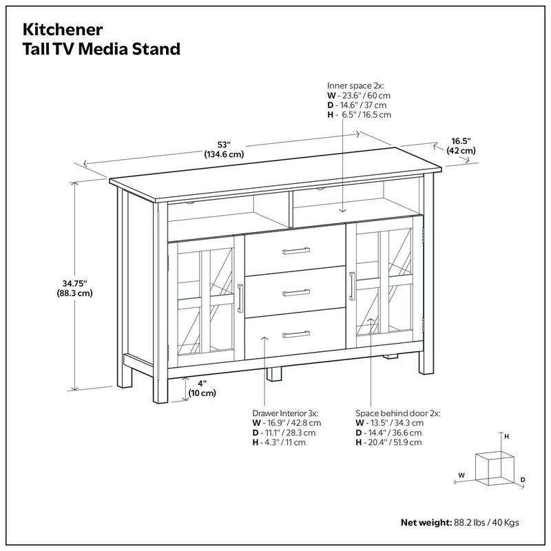 Kitchener - Handcrafted TV Media Stand