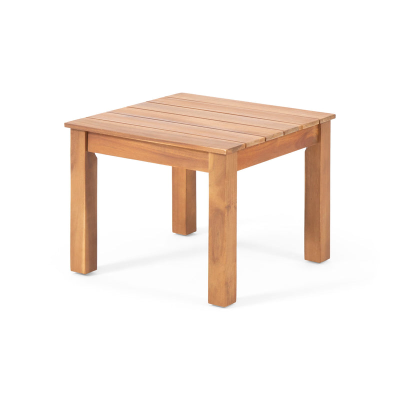 Halcyon - Outdoor Side Table With Slat Design