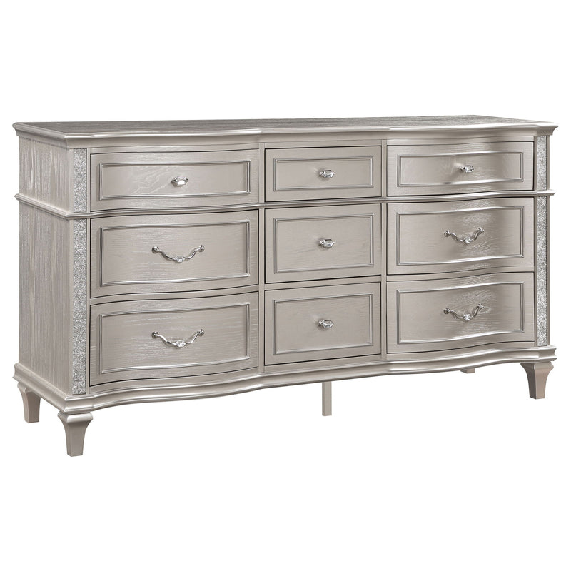 Katerina - 9 Drawer Dresser With Removable Jewelry Tray - Oak