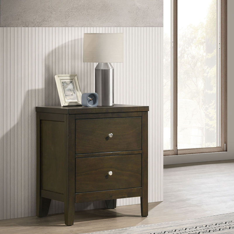 Clement - 2 Drawer Nightstand Bedside Table - Espresso
